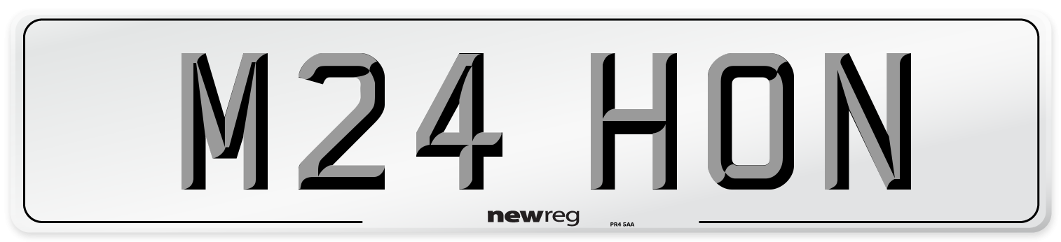 M24 HON Number Plate from New Reg